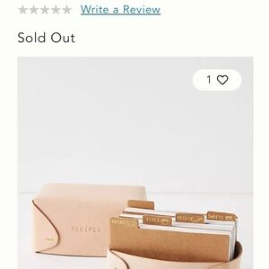 ISO Anthropologie Clover Cream Recipe Organizer with Dividers